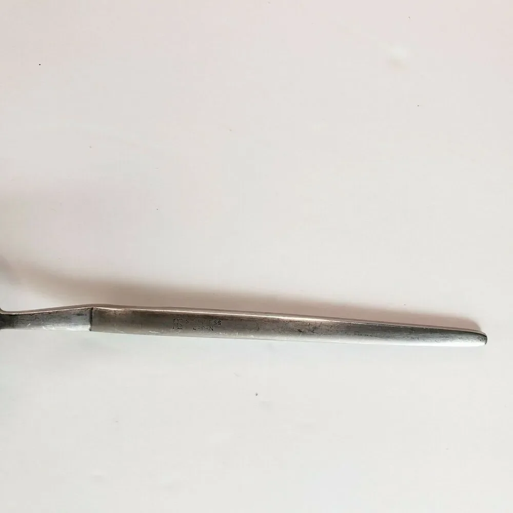 Vtg Stainless Cake Pie Server Serrated Edge Kitchen Utensil Dimond Pattern